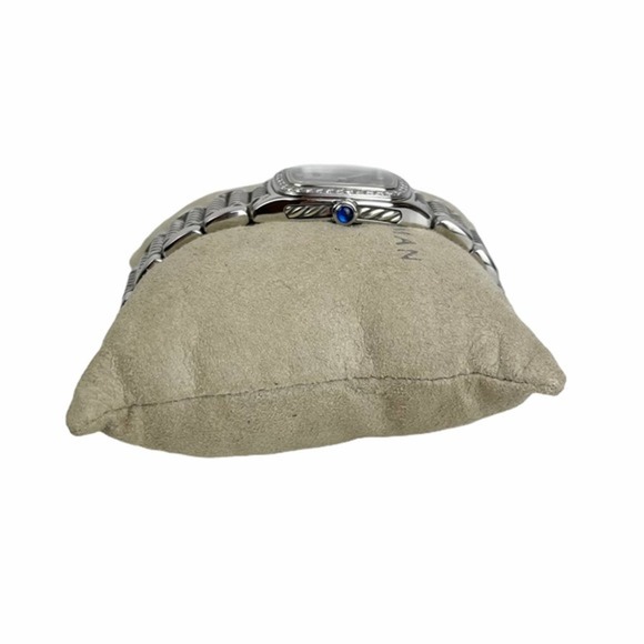 David Yurman Thoroughbred Diamond Black Mother of Pearl Stainless Steel Watch - Picture 5 of 7